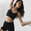 Dikişsiz Modal Nervürlü Delight Bralette - Siyah