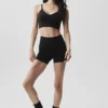 Dikişsiz Modal Nervürlü Delight Bralette - Siyah