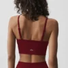 Dikişsiz Modal Nervürlü Delight Bralette - Yaz Romantizmi Kırmızısı