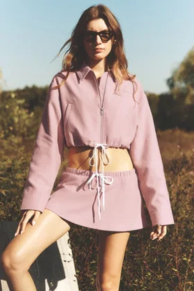 Düşük Bel, Hayranların Favorisi Mikro Etek - Vintage Pembe
