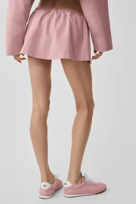 Düşük Bel, Hayranların Favorisi Mikro Etek – Vintage Pembe