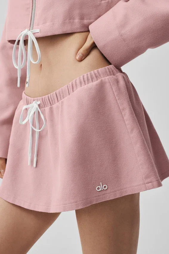 Düşük Bel, Hayranların Favorisi Mikro Etek - Vintage Pembe