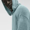 Dokulu Örme Kapüşonlu Kapüşonlu Sweatshirt - Çöl Adaçayı