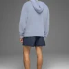 Dokulu Örme Kapüşonlu Sweatshirt - Winter Frost