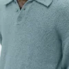 Dokulu Örme Uzun Kollu Polo - Çöl Adaçayı