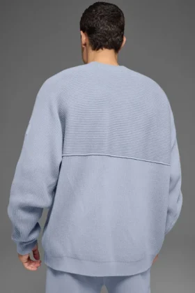 Domain Shift Rib Örgü Kazak – Winter Frost