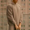 Double Take Kapüşonlu Sweatshirt - Çakıl