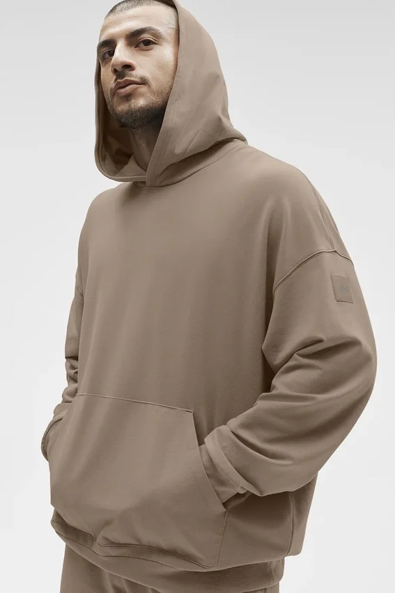 Double Take Kapüşonlu Sweatshirt - Çakıl