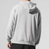 Double Take Kapüşonlu Sweatshirt - Atletik Heather Gri