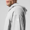 Double Take Kapüşonlu Sweatshirt - Atletik Heather Gri