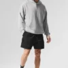 Double Take Kapüşonlu Sweatshirt - Atletik Heather Gri