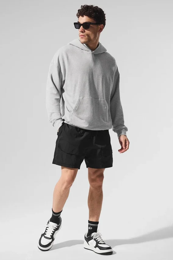 Double Take Kapüşonlu Sweatshirt - Atletik Heather Gri