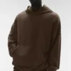 Double Take Kapüşonlu Sweatshirt - Espresso
