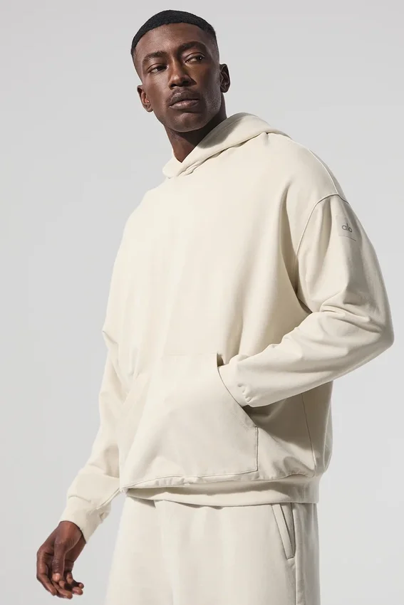 Double Take Kapüşonlu Sweatshirt - Kemik Rengi