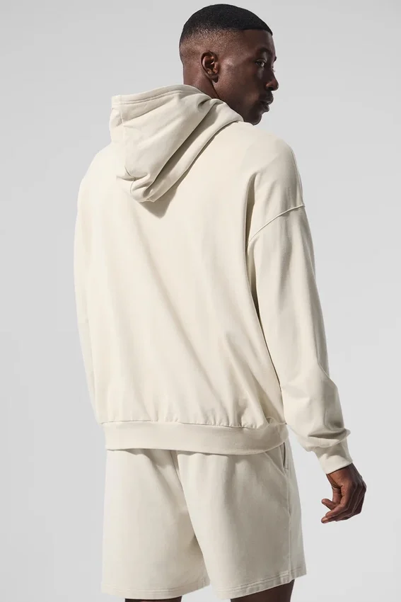 Double Take Kapüşonlu Sweatshirt - Kemik Rengi