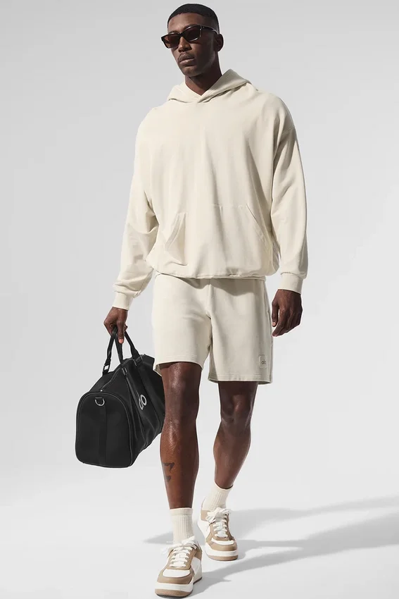 Double Take Kapüşonlu Sweatshirt - Kemik Rengi