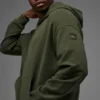 Double Take Kapüşonlu Sweatshirt - Yeşil Zeytin