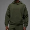 Double Take Kapüşonlu Sweatshirt - Yeşil Zeytin