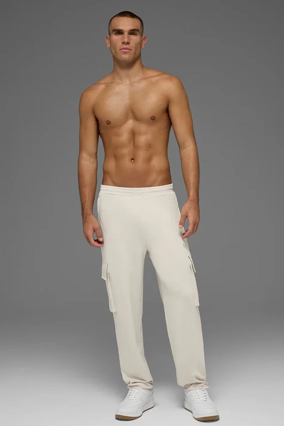 Double Take Kargo Pantolon - Kemik Rengi
