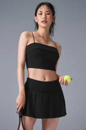 Doubles Only Sütyenli Tank Top - Siyah