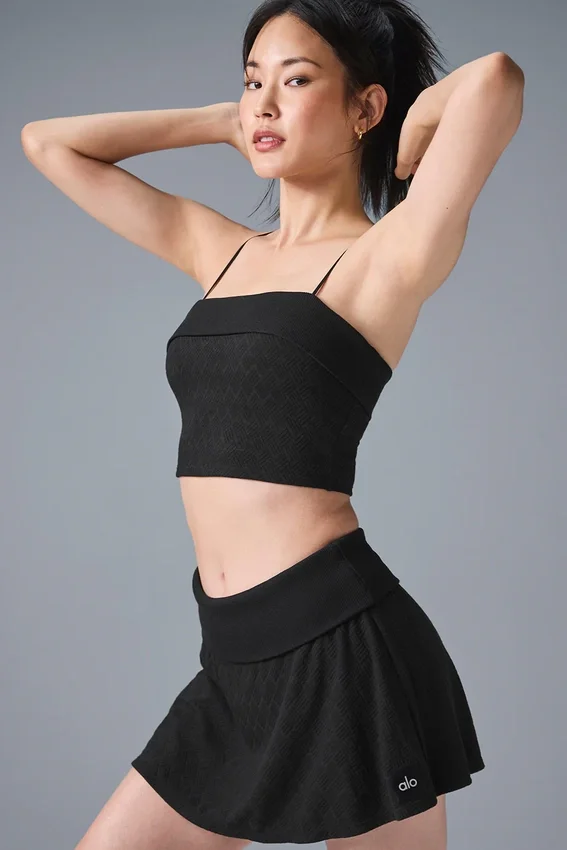Doubles Only Sütyenli Tank Top - Siyah