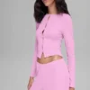 Dreamlight Uzun Kollu Üst Giyim - Şeker Kalpli Pembe