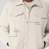 Ease Trucker Ceket - Kemik Rengi