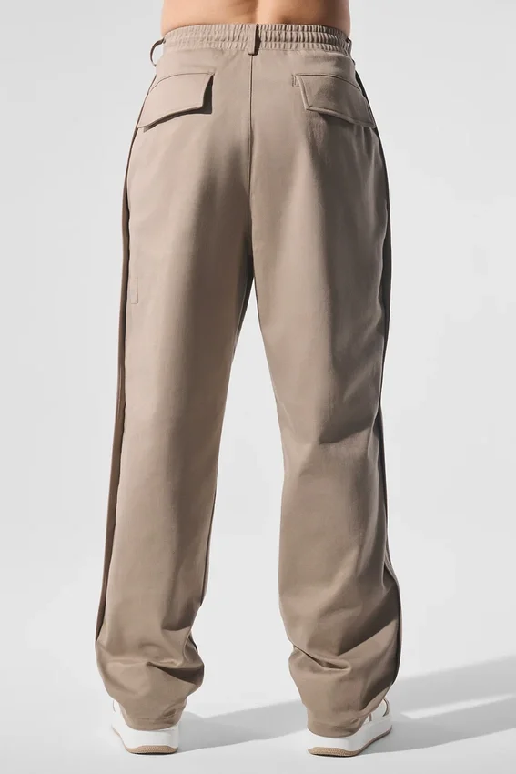 Edition Süet Dokulu Düz Paça Pantolon - Gravel
