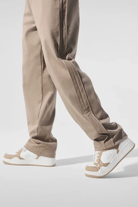 Edition Süet Dokulu Düz Paça Pantolon - Gravel