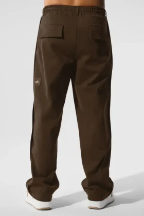 Edition Süet Düz Paça Pantolon – Espresso