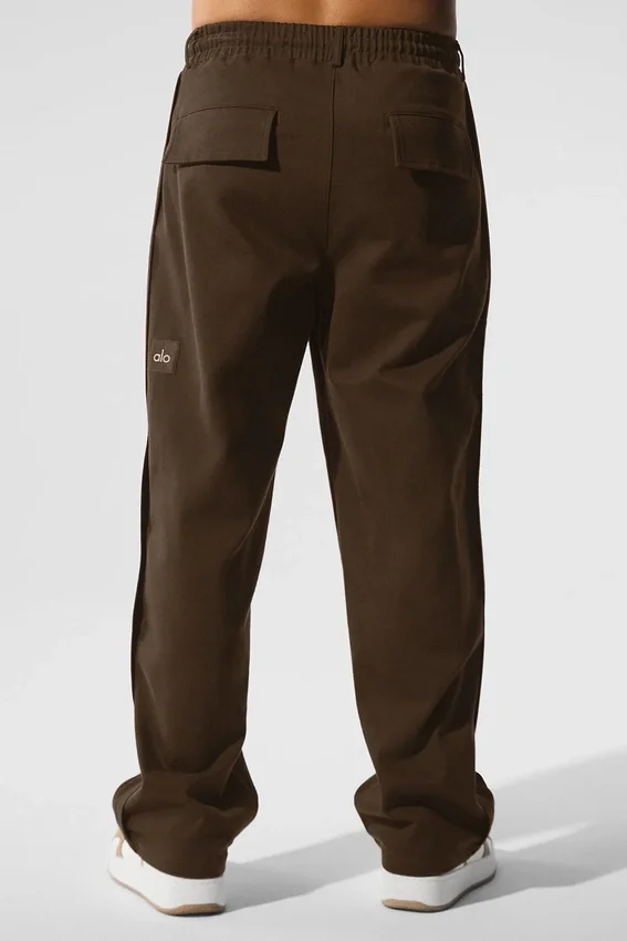 Edition Süet Düz Paça Pantolon - Espresso
