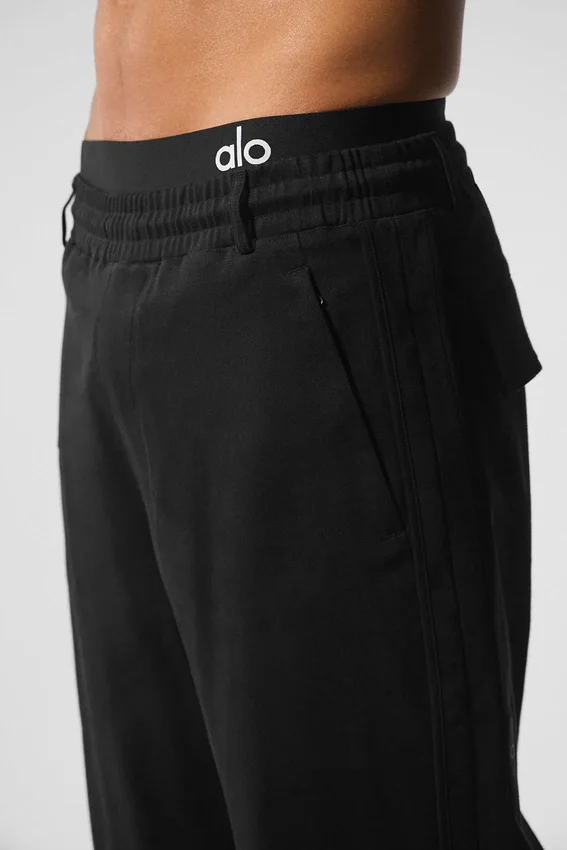Edition Süet Düz Paça Pantolon - Siyah