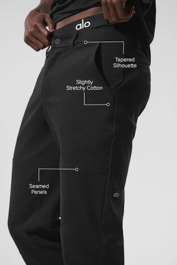 Edition Süet Pantolon - Siyah