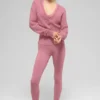 Şeffaf Kaşmir Kısa Hırka - Pembe Yabani Gül