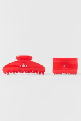 Effortless Claw Clip (2'li Paket) - Parlak Kırmızı