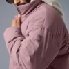 Esnek Dokuma Sokak Puffer - Woodrose