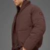 Esnek Dokuma Street Puffer - Brownstone