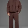 Esnek Dokuma Street Puffer - Brownstone