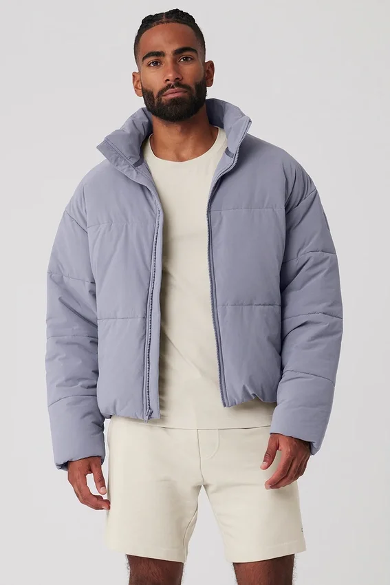 Esnek Dokuma Street Puffer - Sis