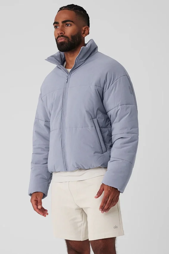 Esnek Dokuma Street Puffer - Sis
