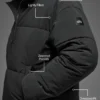 Esnek Dokuma Street Puffer - Siyah