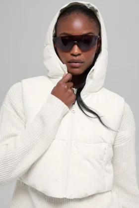Fast Lane Puffer Yelek – Fildişi