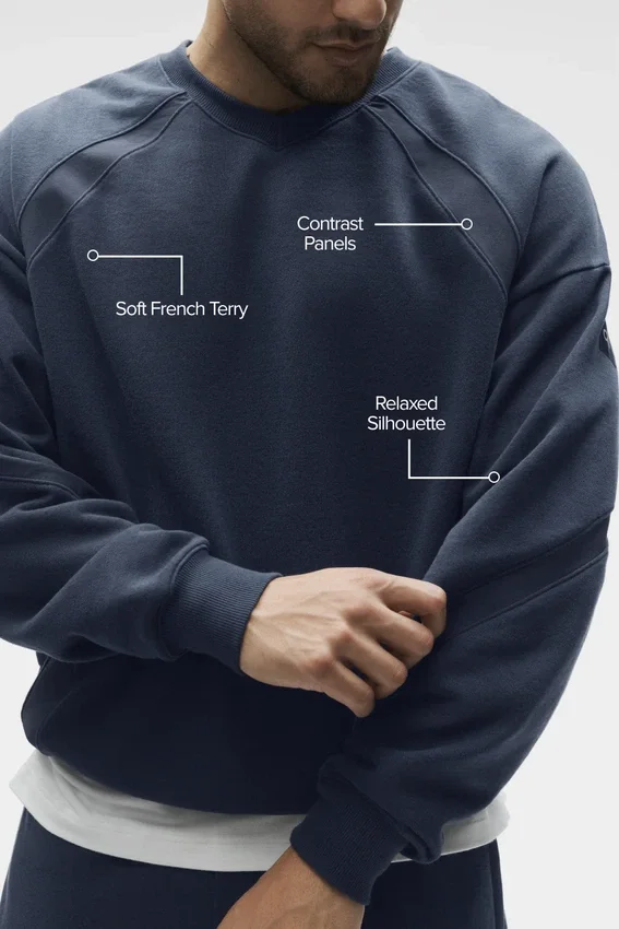 Field Bisiklet Yaka Sweatshirt - Lacivert