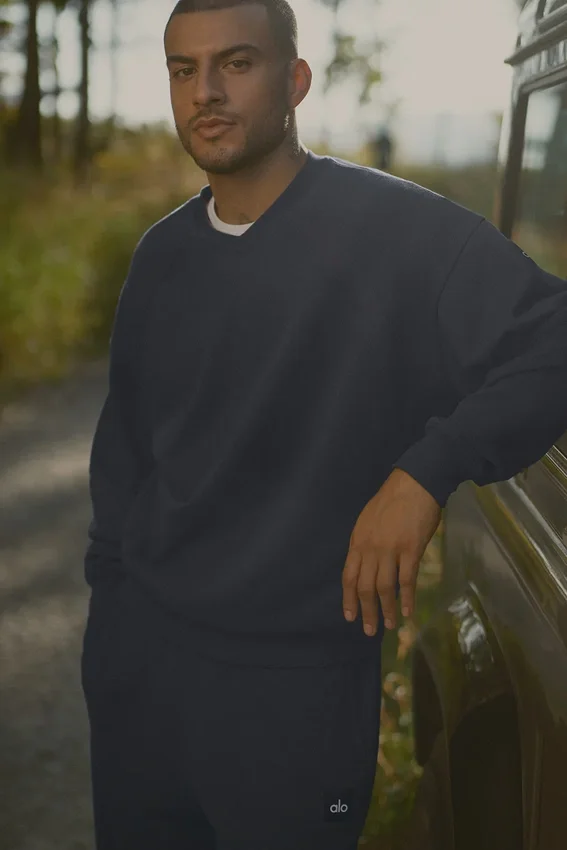 Field Bisiklet Yaka Sweatshirt - Lacivert