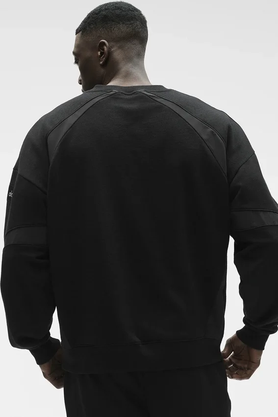 Field Bisiklet Yaka Sweatshirt - Siyah