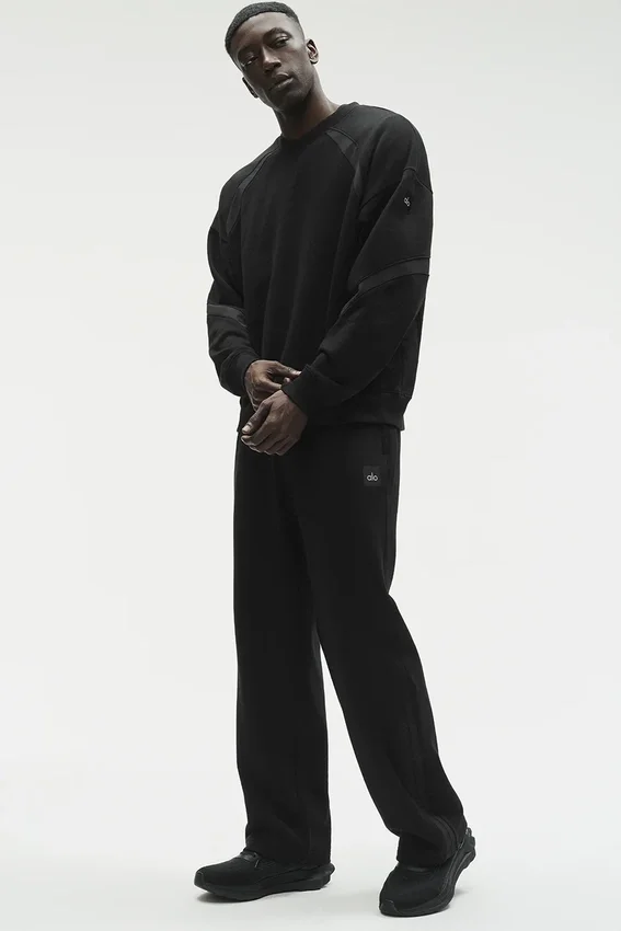 Field Bisiklet Yaka Sweatshirt - Siyah