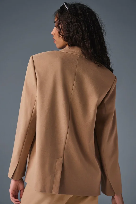 First-Class Blazer - Kavrulmuş Badem