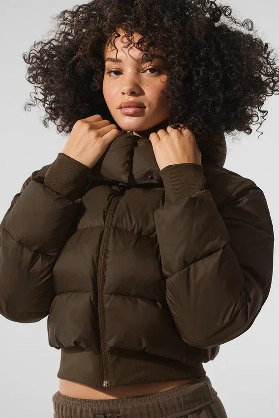 Foxy Puffer Ceket - Espresso