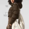 Foxy Puffer Ceket - Espresso
