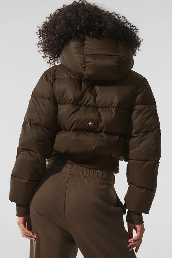 Foxy Puffer Ceket - Espresso